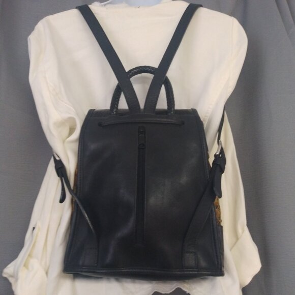 ❤️3 BRIGHTON Croc Leather & Leopard Top Handle / Backpack Bag Purse +Dustbag+FOB main image 9